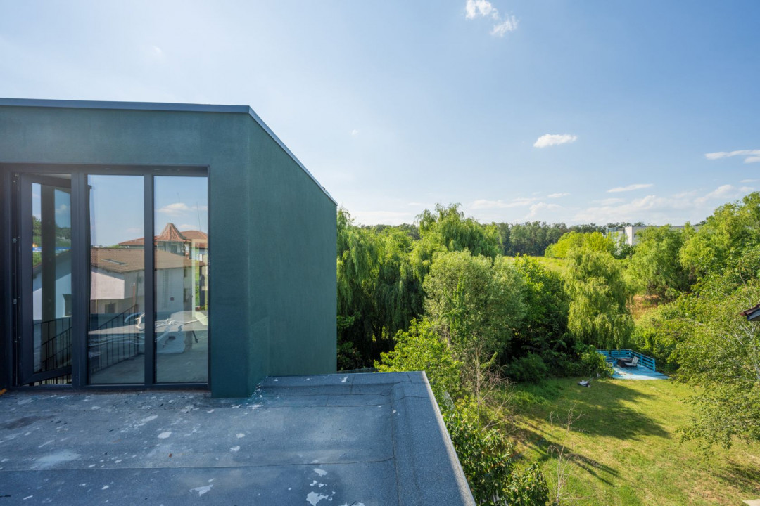 Casa cu proiect deosebit de arhitectură, vedere spre pădure, Mogoșoaia - FRF!