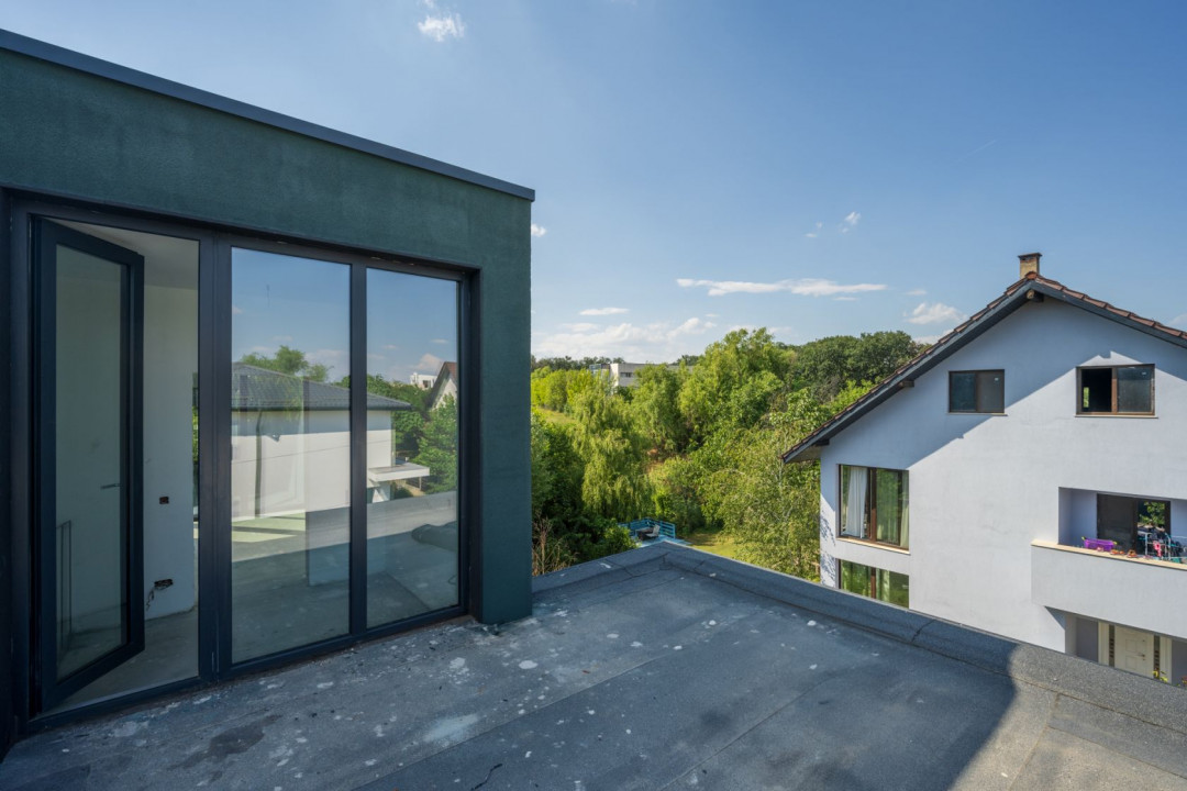 Casa cu proiect deosebit de arhitectură, vedere spre pădure, Mogoșoaia - FRF!