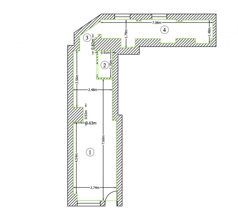 Centrul Vechi, spațiu comercial 34mp Str. Smârdan, comision 0%!