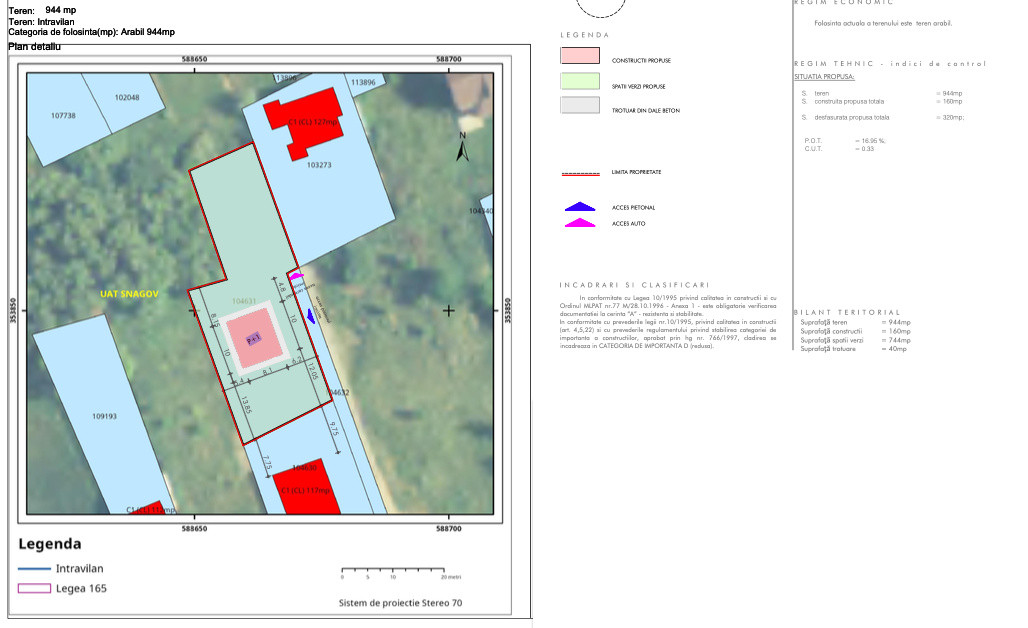 Loc de casă cu utilități, 944mp cu 29m deschidere, Ciofliceni - Snagov!
