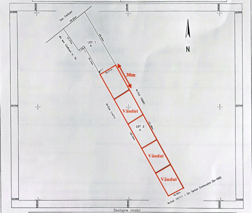 Lot de casă de 583mp, deschidere 30m, Ciofliceni - Snagov!