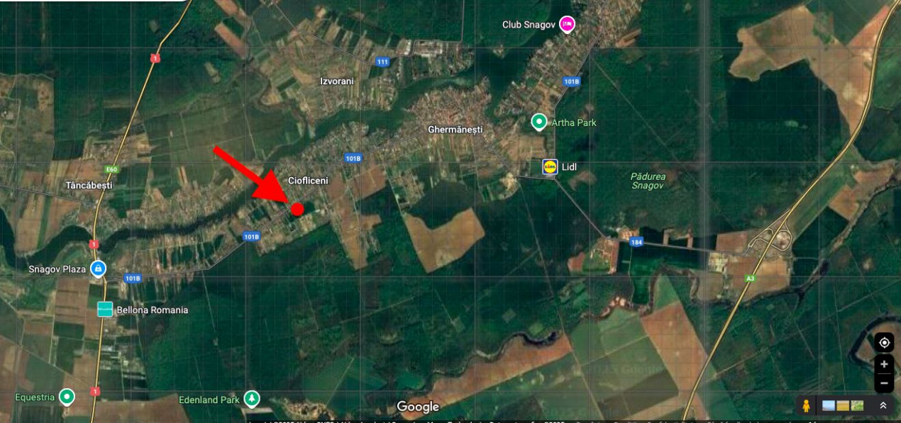 Lot de casă de 583mp, deschidere 30m, Ciofliceni - Snagov!