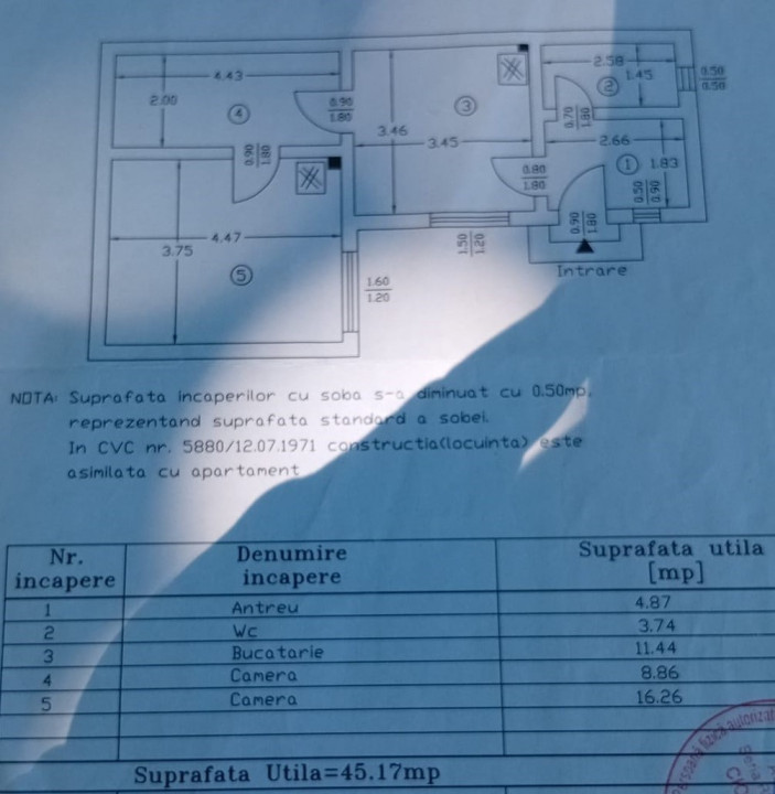 Casă parter 45mp utili și curte proprie lângă Parcul Regina Maria!