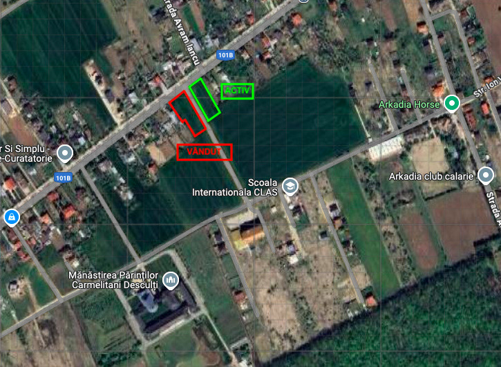 Teren 1.570mp la strada principală, dublă deschidere, Ciofliceni - Snagov!