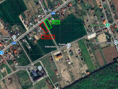 Teren 1.570mp la strada principală, dublă deschidere, Ciofliceni - Snagov!