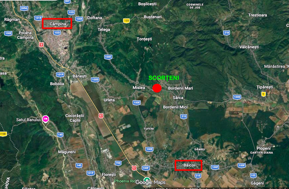 Moșia boierească din vârf de deal, Scorțeni - Prahova, comision 0%